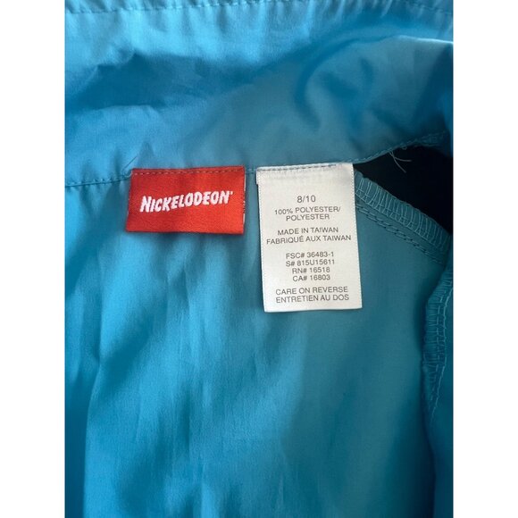Nickelodeon Spongebob Kids Jacket 8/10 Blue Polyester Long Sleeve Zip-Up - Picture 4 of 13